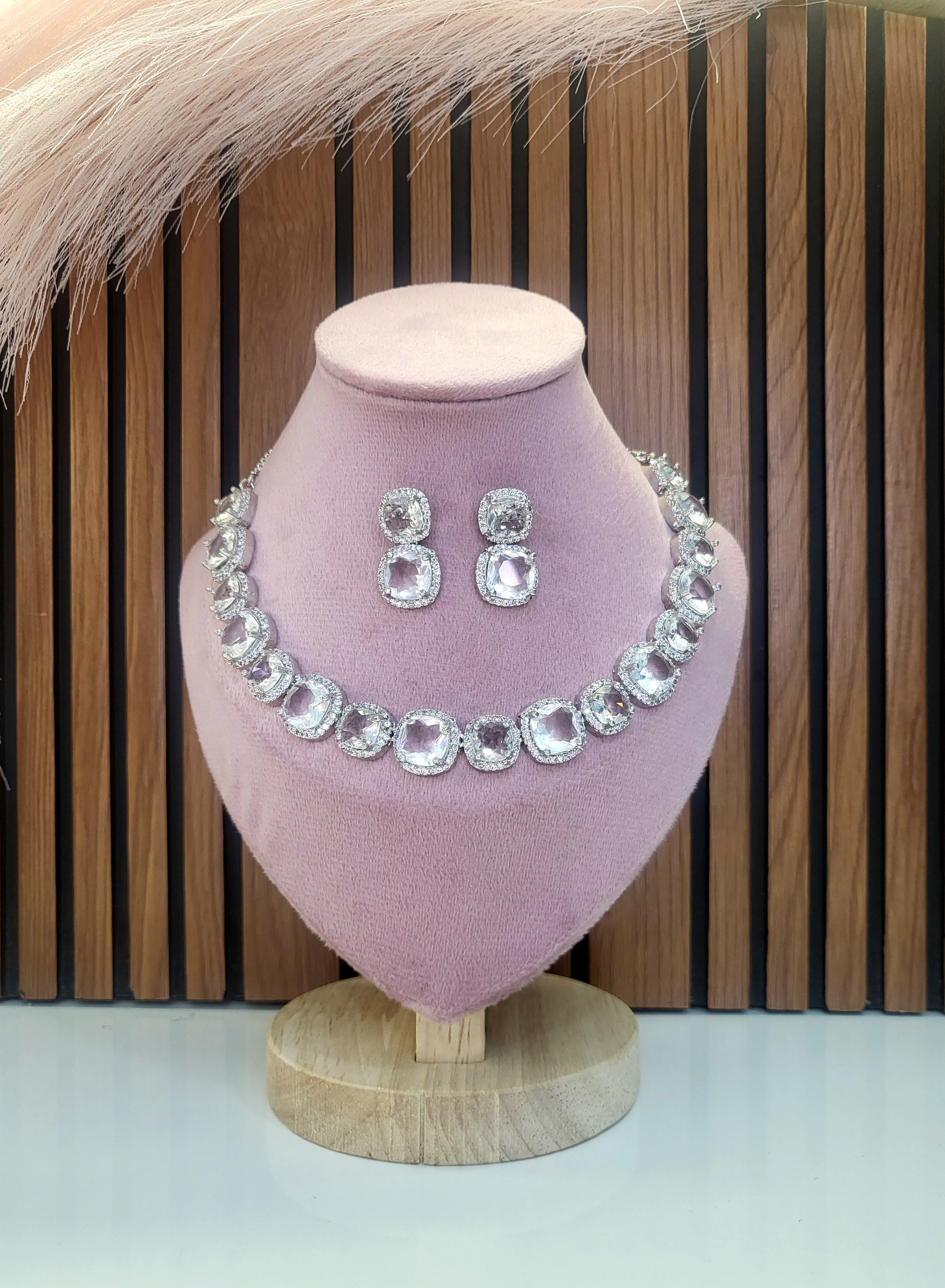 Jewellery Jewelry 88 Diamond Jewellery American Diamond Jewellery Set – Micro Gold Plated Sasitrends Mint