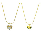 Cherie Enamel Heart Necklace