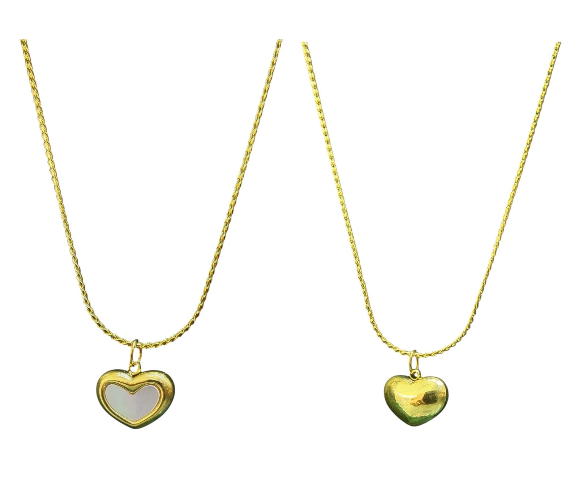 Cherie Enamel Heart Necklace