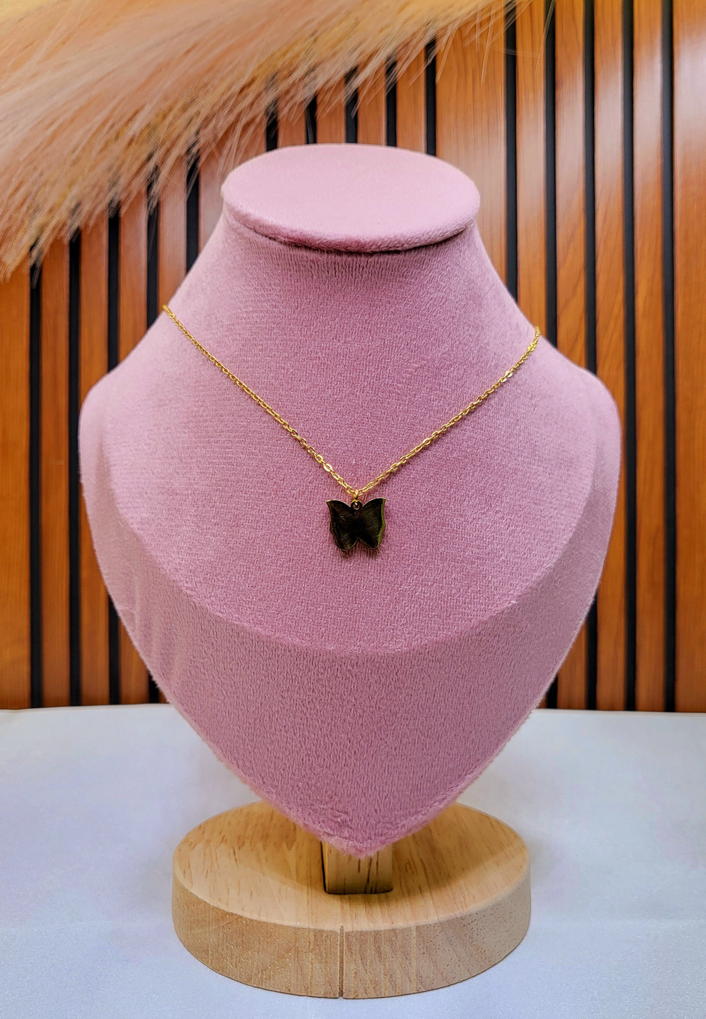 Aurum Butterfly Necklace in Stainless Steel | Reversible, Tarnish-Free