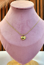 Cherie Enamel Heart Necklace
