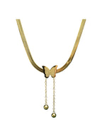 Orla Butterfly Gold Plate Necklace