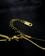 Dainty Heart 2 Layer Solitaire Chain