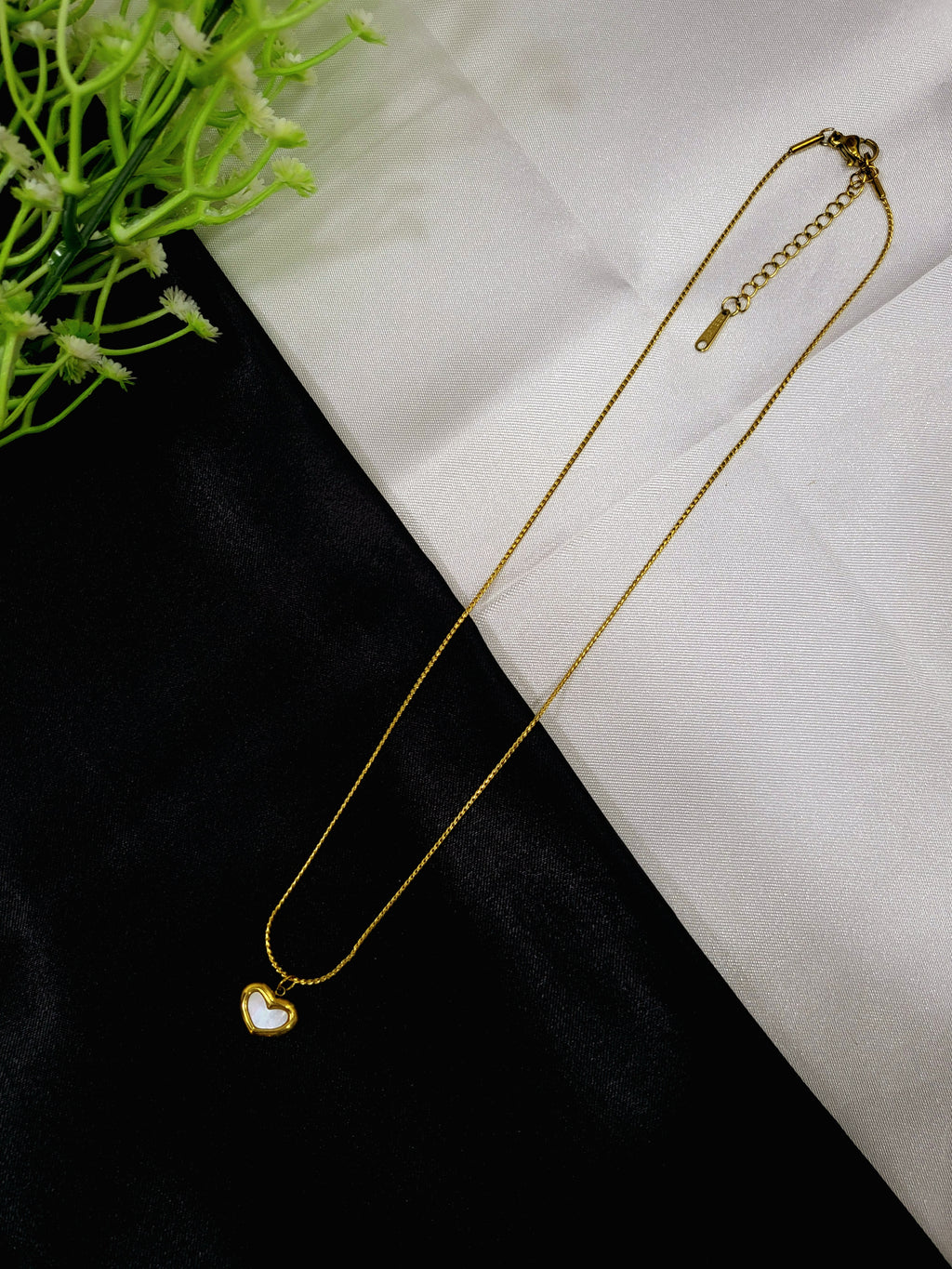 Cherie Enamel Heart Necklace