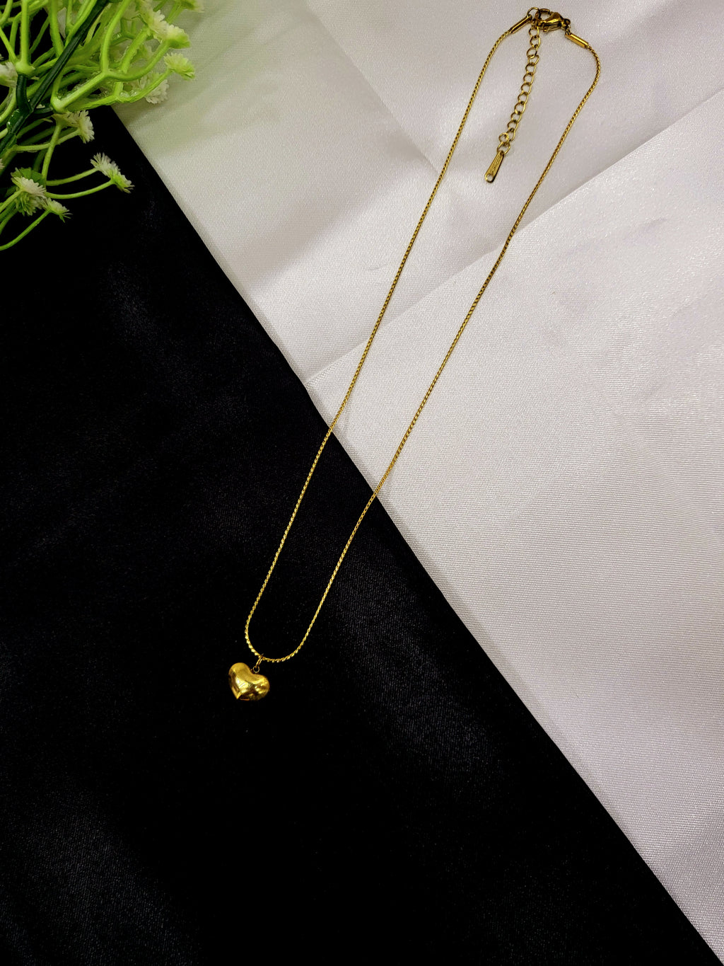 Cherie Enamel Heart Necklace