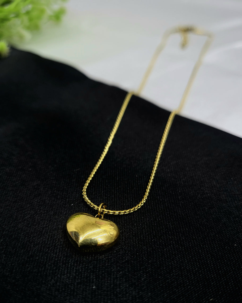 Cherie Enamel Heart Necklace