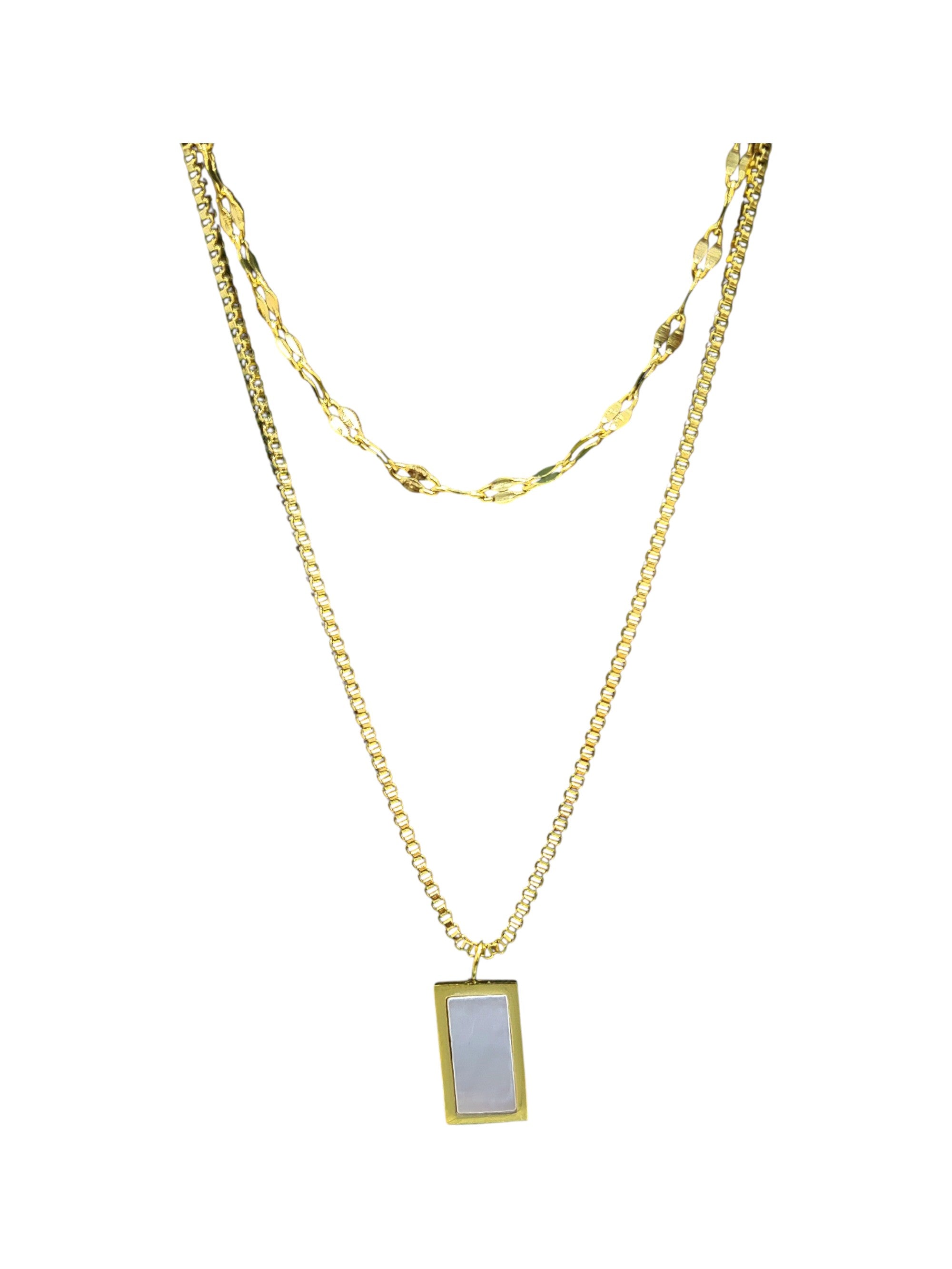 Aurea Dual-Layer Reversible Necklace