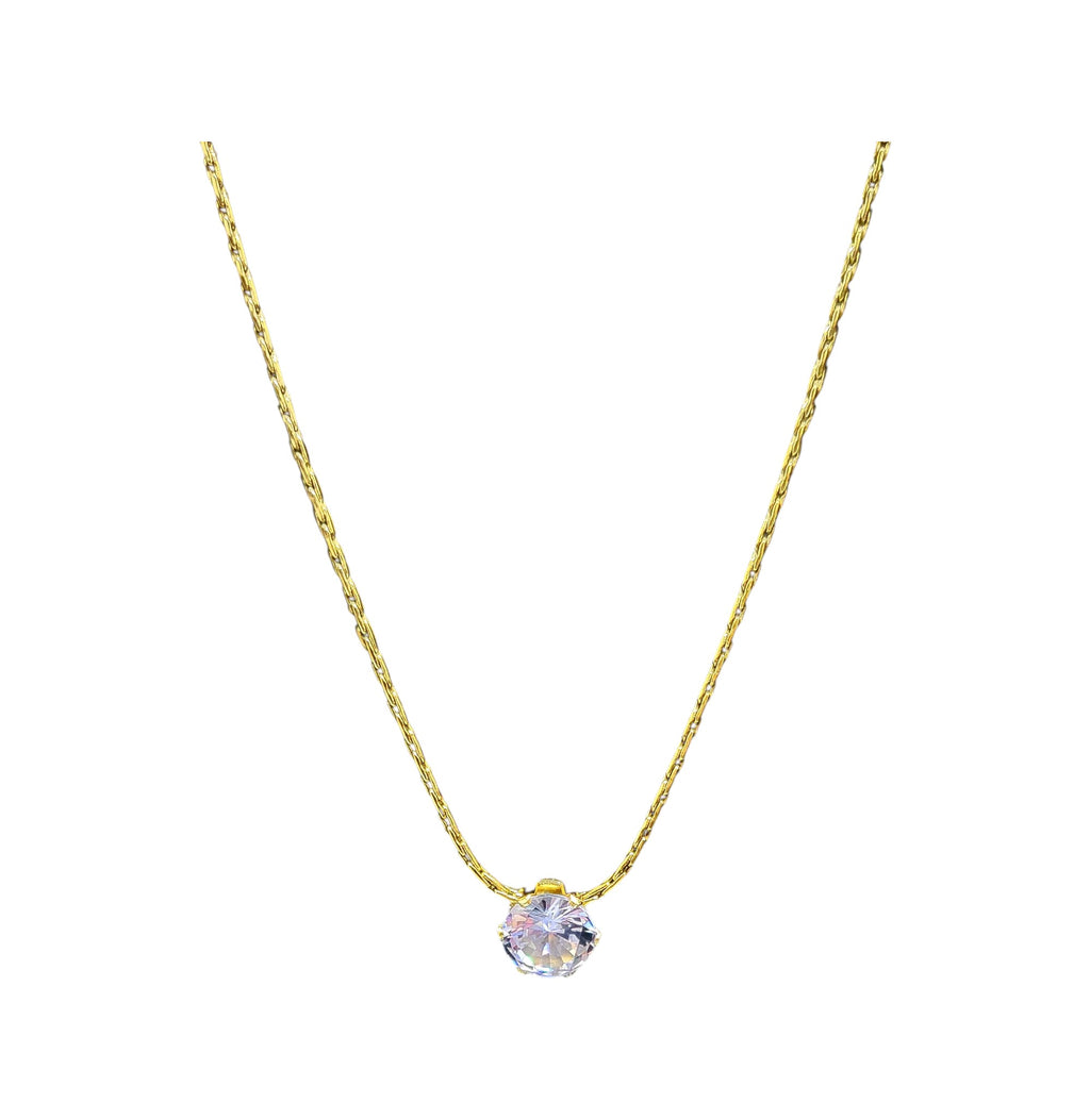 Classic Solitaire Pendant Necklace