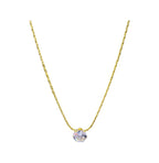 Classic Solitaire Pendant Necklace