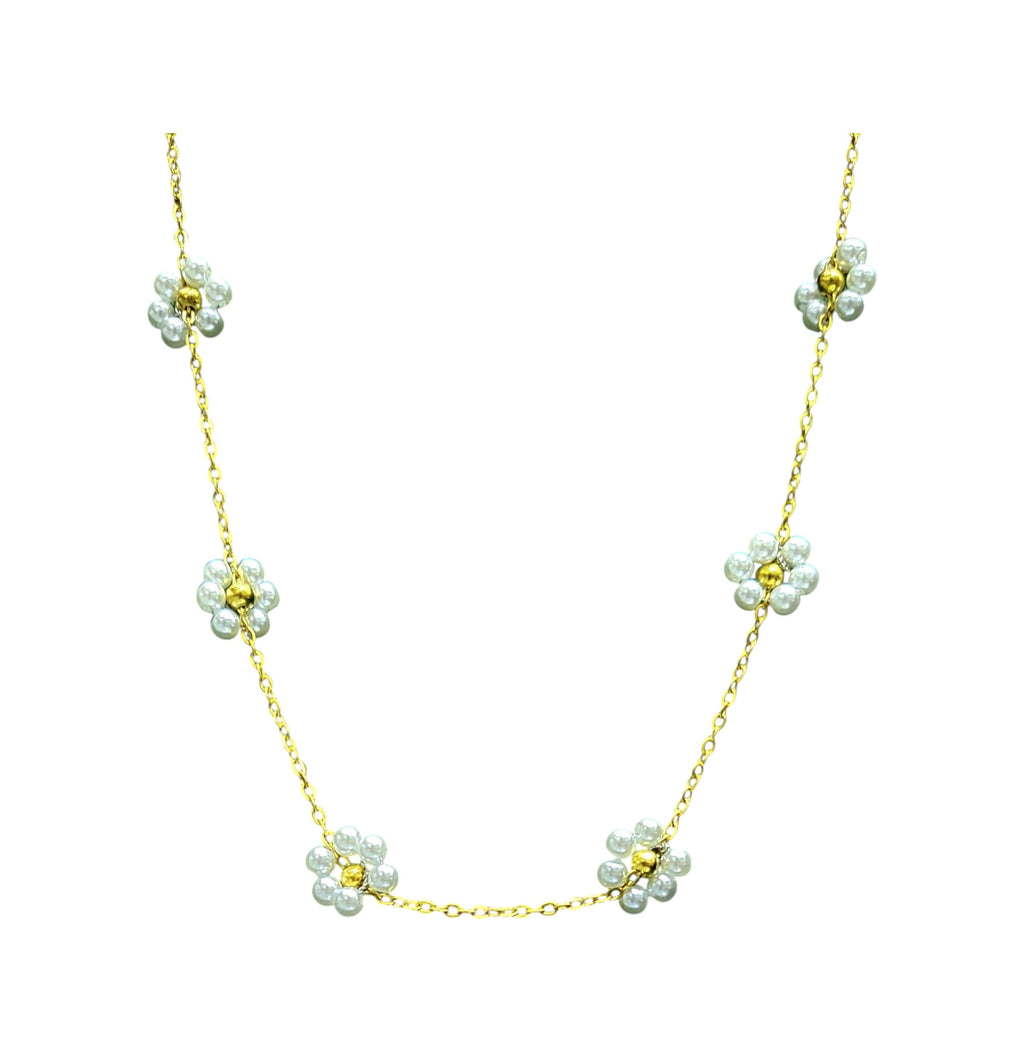Daisy Chain Pearl Necklace