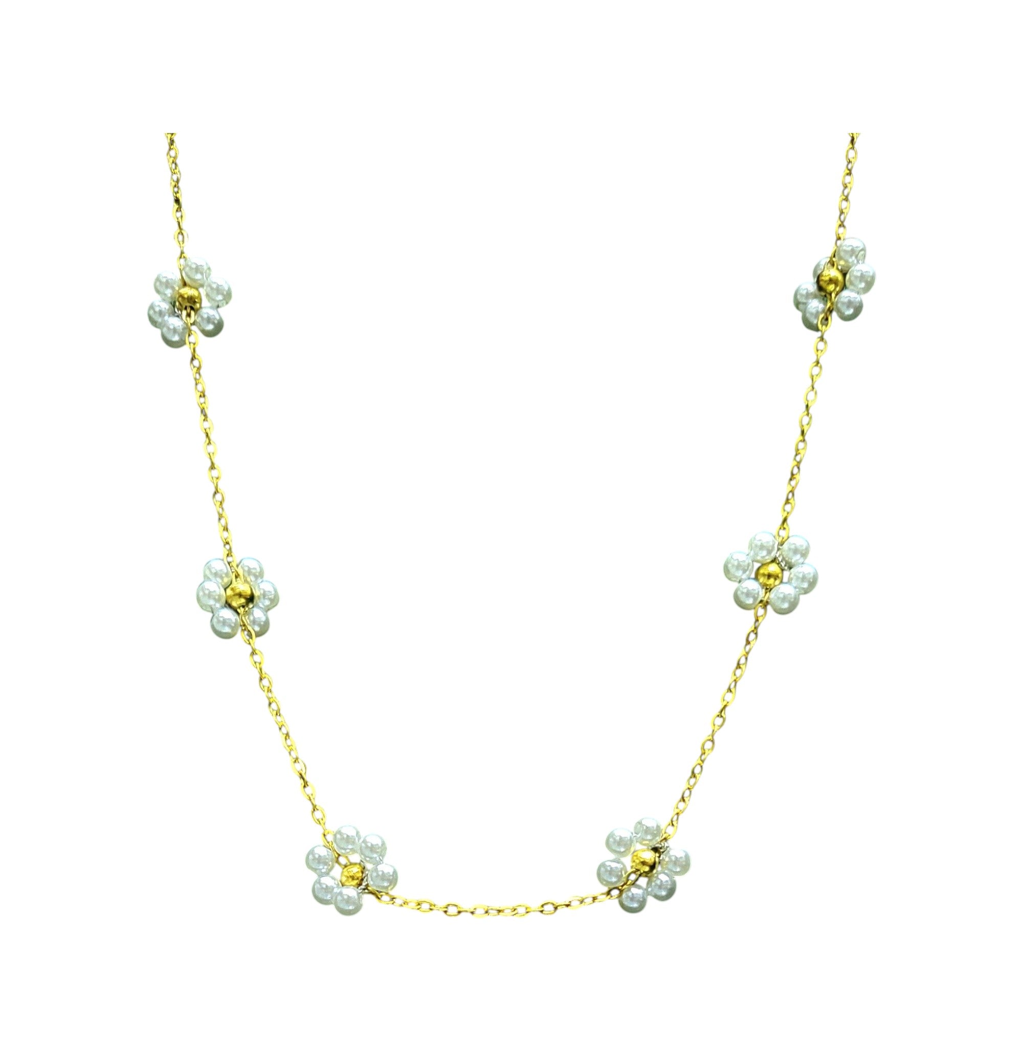 Daisy Chain Pearl Necklace