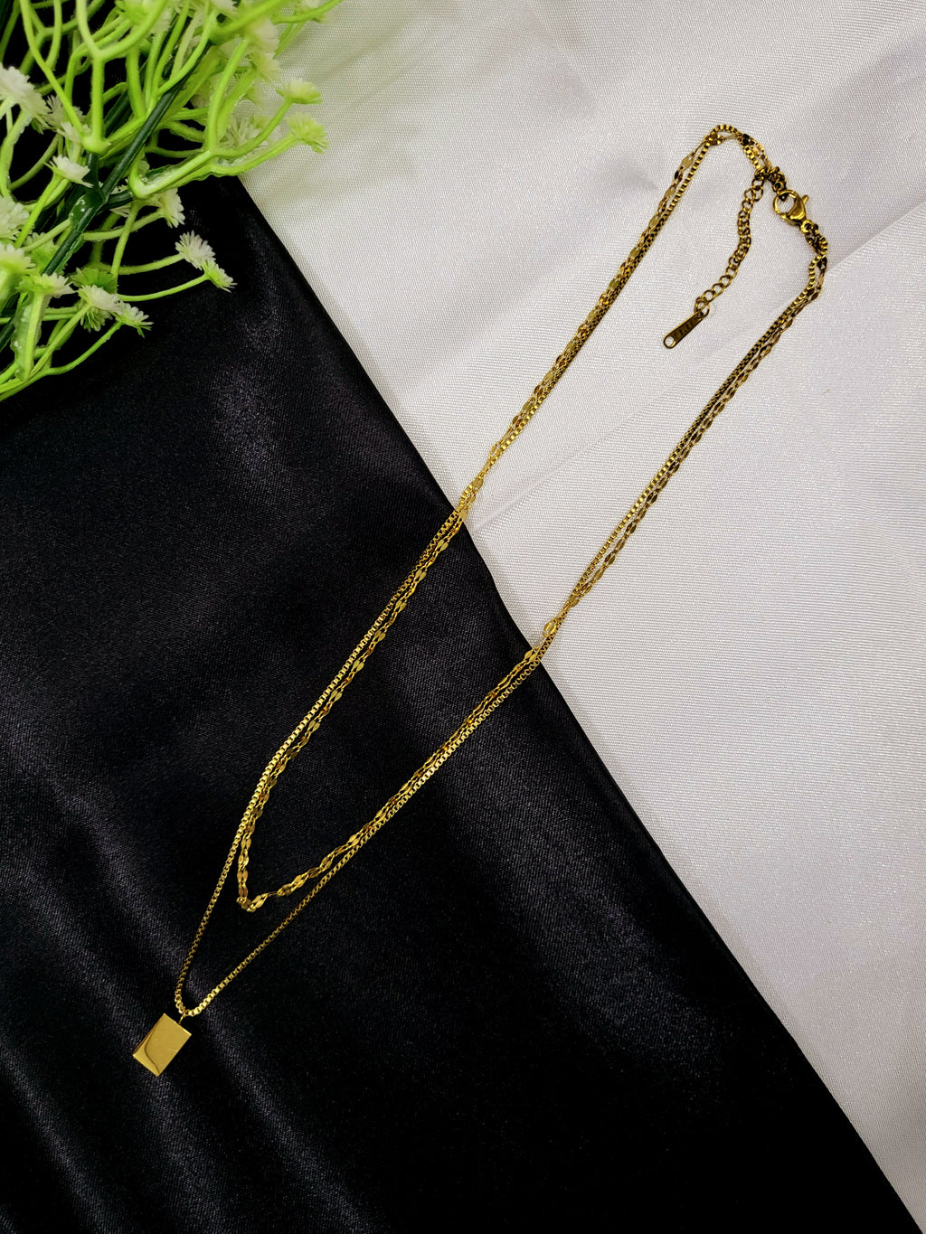 Aurea Dual-Layer Reversible Necklace