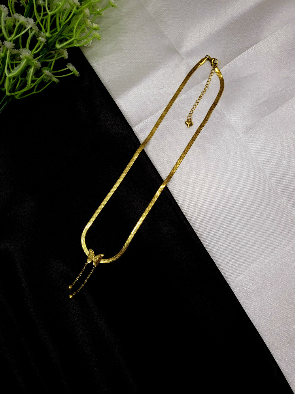 Orla Butterfly Gold Plate Necklace