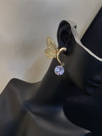 Papillon Glow Butterfly Solitaire Earrings