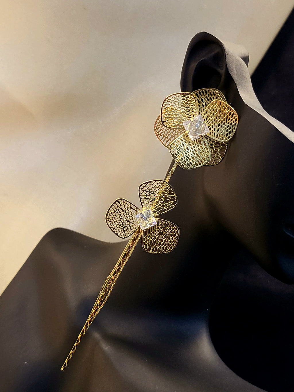 Delicate Floral Filigree Earrings