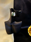 Verde Mosaic Gold-Plated Statement Earrings