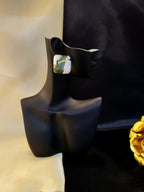Verde Mosaic Gold-Plated Statement Earrings