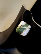 Verde Mosaic Gold-Plated Statement Earrings