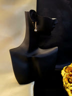 Stellar Rose Gold Roman Crystal Drop Earrings