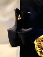 Riviera Glam Gold Hoops