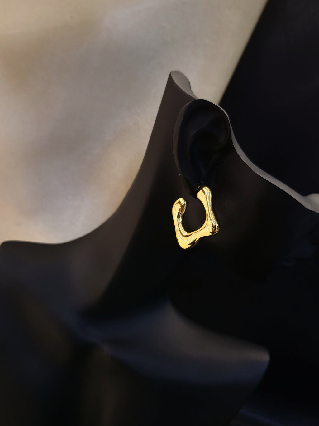 Aurelia Organic Gold-Plated Statement Earrings
