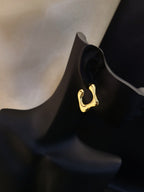 Aurelia Organic Gold-Plated Statement Earrings