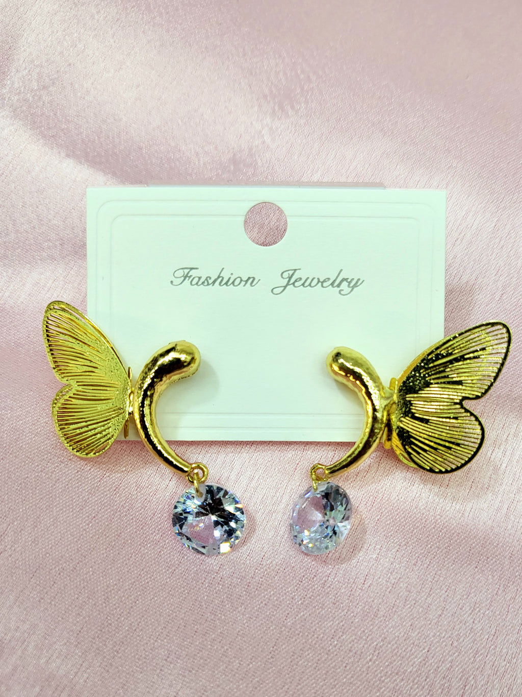 Papillon Glow Butterfly Solitaire Earrings