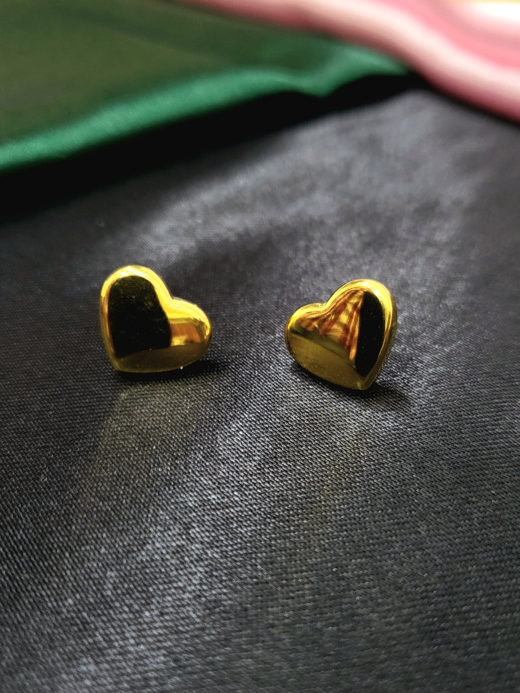 Minimal Luxe Heart Studs