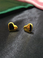Minimal Luxe Heart Studs