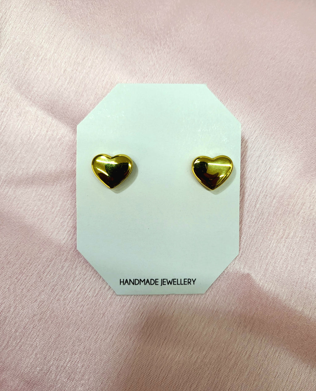 Minimal Luxe Heart Studs