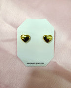 Minimal Luxe Heart Studs