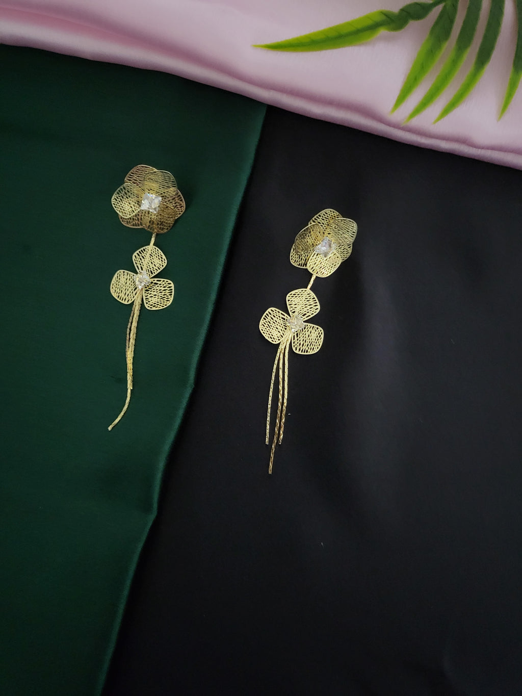 Delicate Floral Filigree Earrings