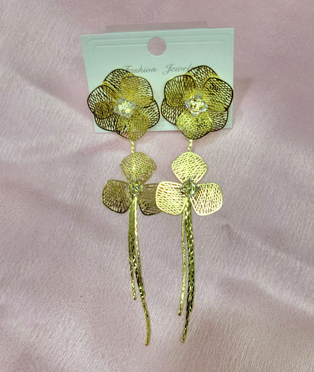 Delicate Floral Filigree Earrings