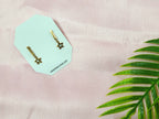Stellar Rose Gold Crystal Star Drop Earrings