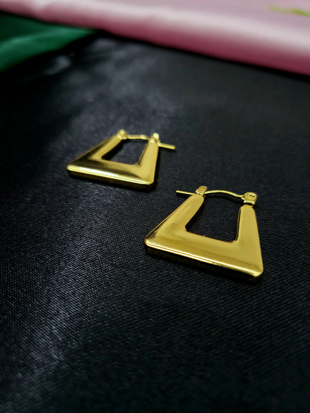 Riviera Glam Gold Hoops