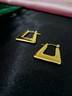 Riviera Glam Gold Hoops