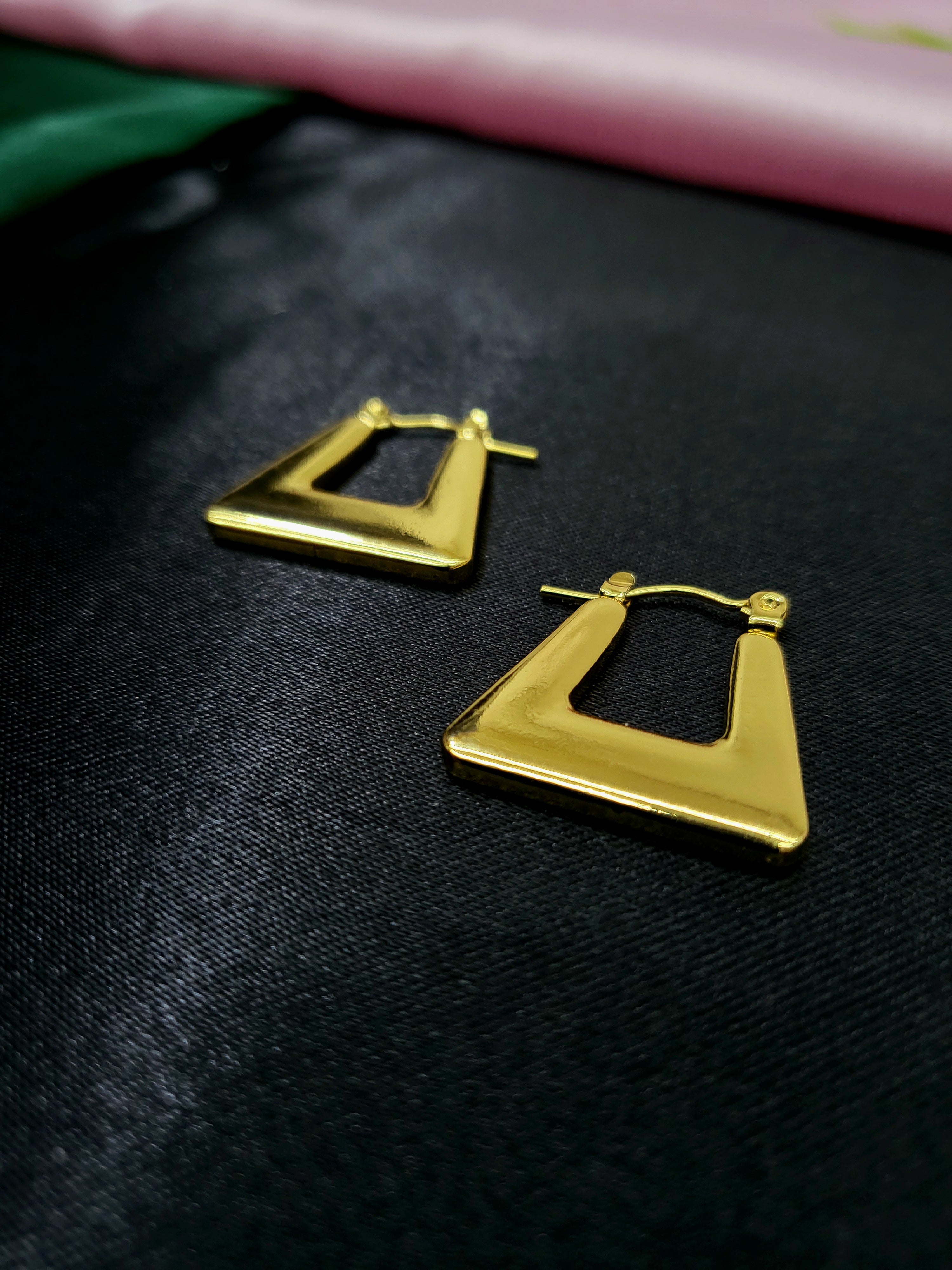 Riviera Glam Gold Hoops