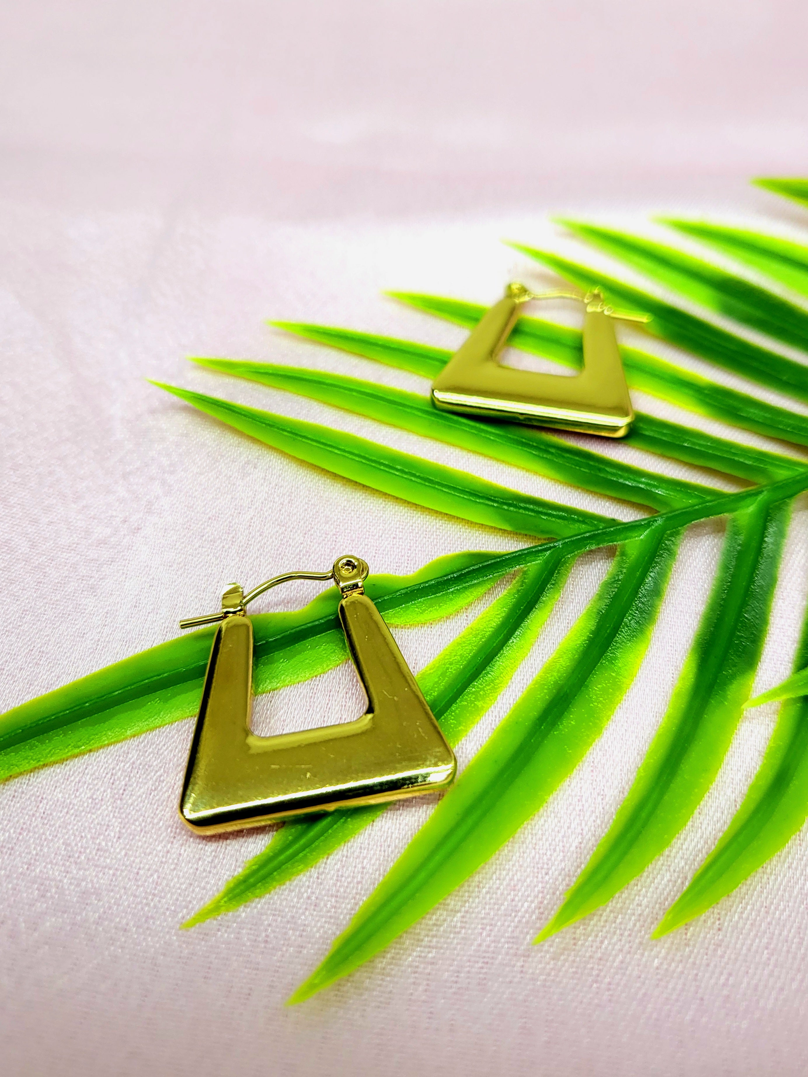 Riviera Glam Gold Hoops
