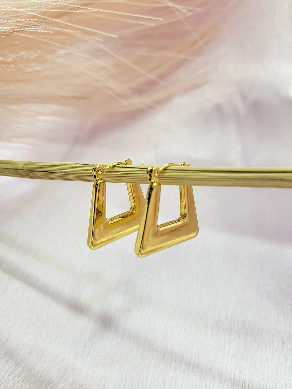 Riviera Glam Gold Hoops