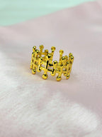 Celestia Gold Statement Crown Ring