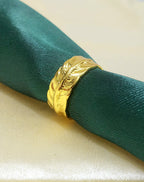 Novelle Gold Feather Statement Ring