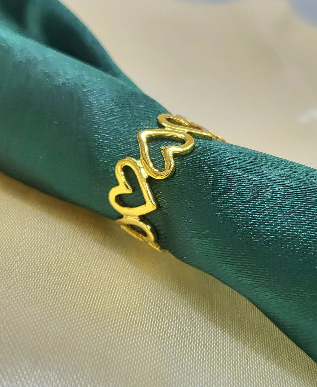 Serelith Gold Open Heart Statement Ring