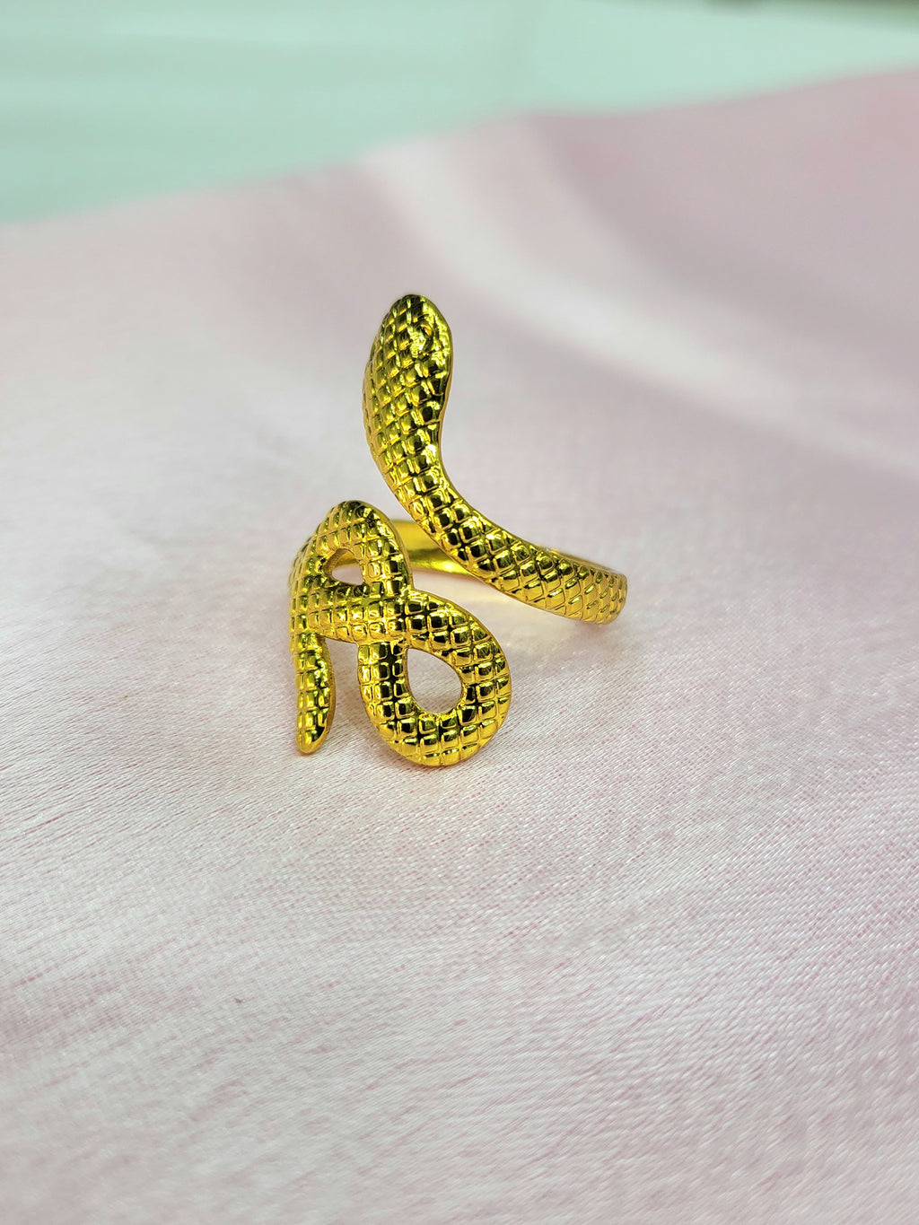 Elowen Gold Snake Statement Ring