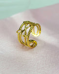 Althea Floral Cage Statement Ring