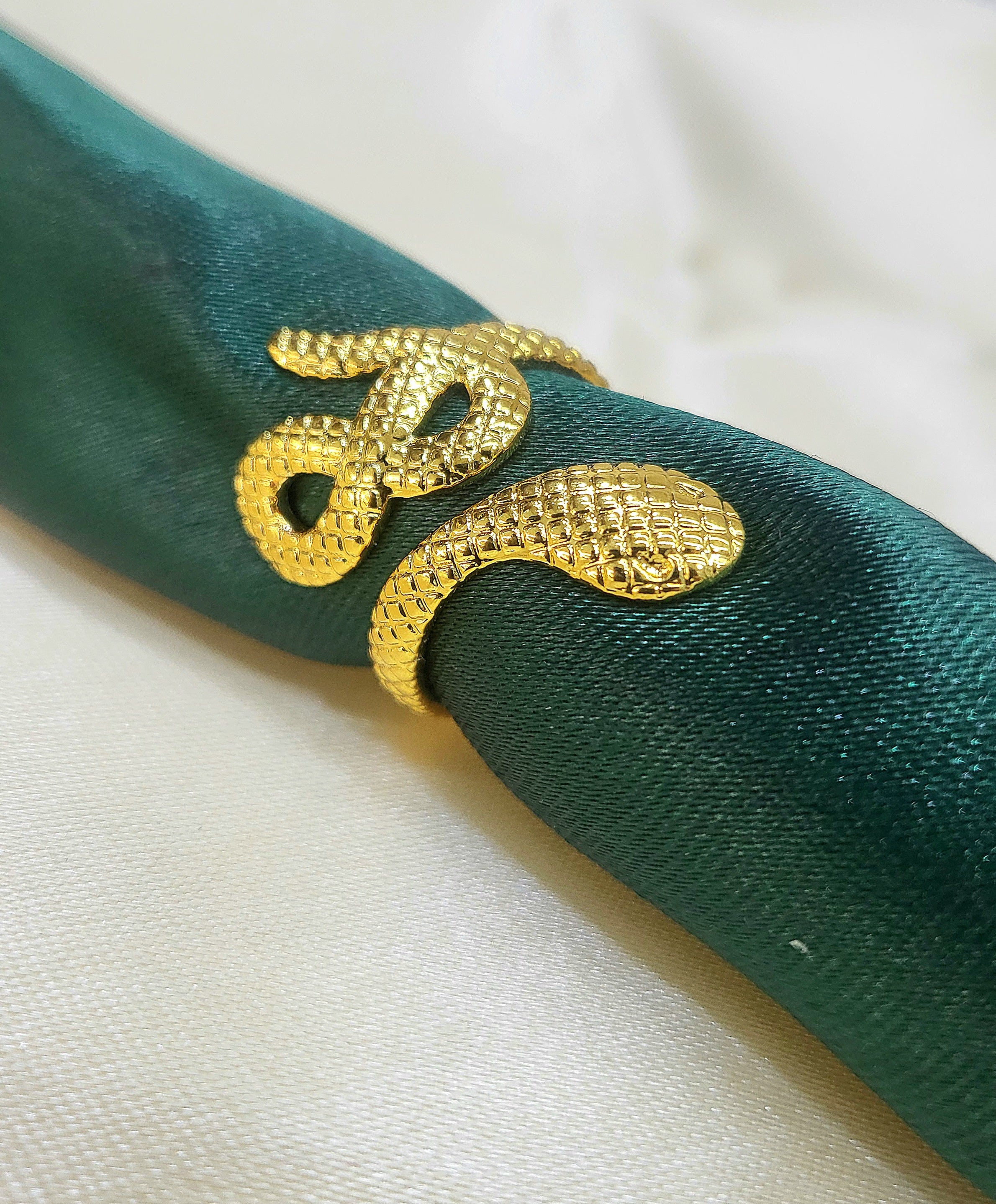 Elowen Gold Snake Statement Ring