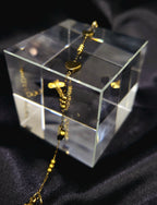 Orven™ Dainty Anti-Tarnish Gold Heart Charm Bracelet – Waterproof 18K Gold Plated Minimalist Jewelry