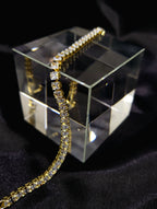 Solstice™ Anti-Tarnish Clear Baguette Tennis Bracelet – Waterproof 18K Gold Plated Luxury Diamond-Simulant Jewelry