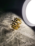 Celestia Gold Statement Crown Ring