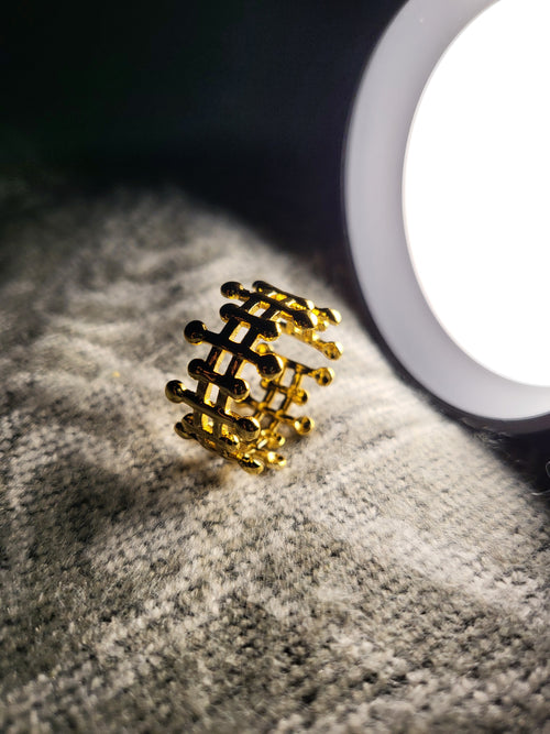 Celestia Gold Statement Crown Ring