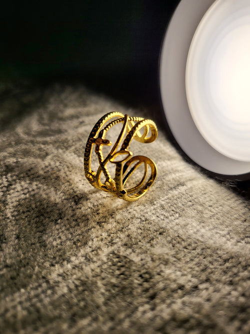 Althea Floral Cage Statement Ring